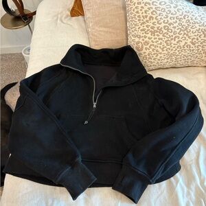 Black Quarter-Zip Pullover SCUBA